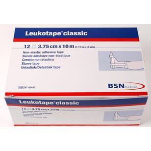 Leukotape Classic 10 m, sporttejp (12-pack)